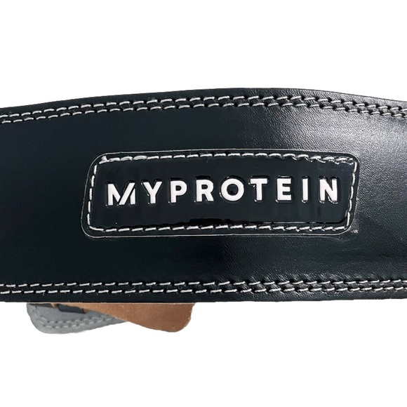 Myprotein Leather Weight Lifting Belt Back Core Support Size Medium - Picture 2 of 8